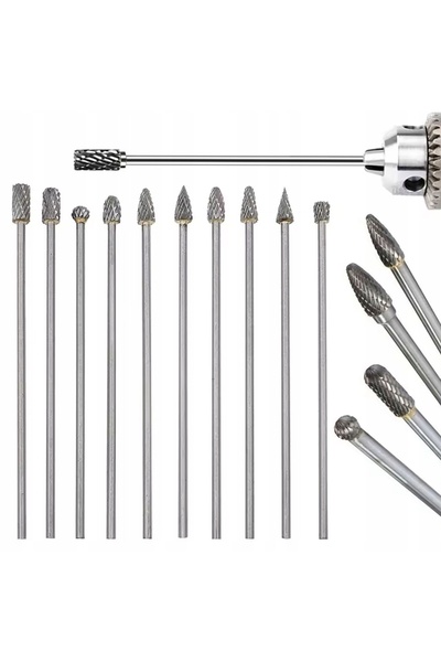 Other Set de 10 freze rotative din carbură de tungsten pentru Dremel