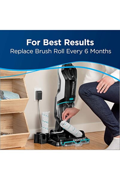 Bissell Wood Floor Brush Roll 2785 for CrossWave Max Cordless Vacuum (Genuine OEM)