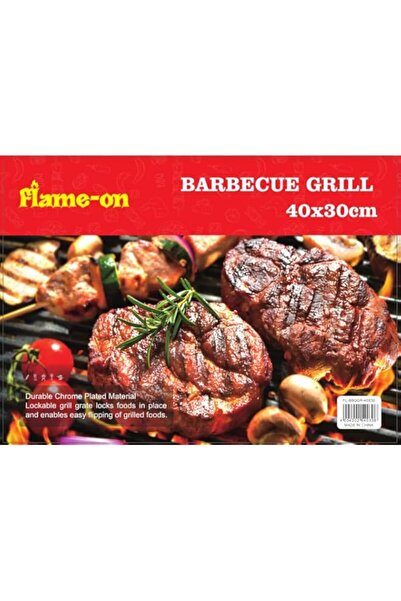 Generic Flame-On BBQ Grill with wooden handle 40x30