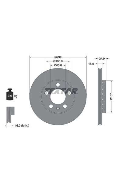 Krieger Disc Frana Skoda Fabia 1 Vw Fox/Polo 4