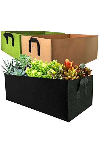 Generic 3 Pack Grow Bags, Fabric Raised Garden Bed, Rectangle Plant Grow Bags...