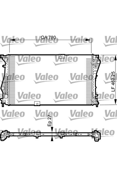 VALEO Радиатор за охлаждане на двигателя Nissan Primastar Bus/Primastar Карос...