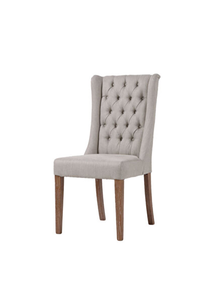 micasa كرسي طعام أنيق بدون مساند للذراعين ومبطن بمسند ظهر مرتفع