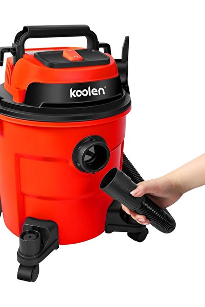 Koolen Wet and Dry Drum Vacuum Cleaner 20L 1600W - Red