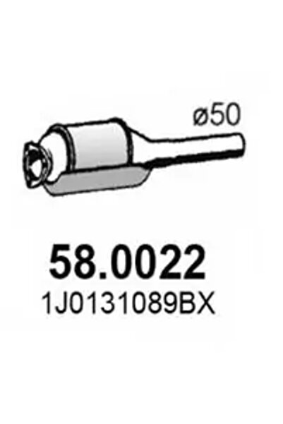 ASSO Catalizator Fata Seat Leon/Toledo 2 Skoda Octavia 1