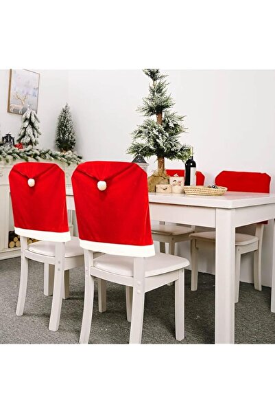 Generic HASTHIP® 4PCS Christmas Chair Covers, Red Hat Dining Chair Slipcovers...