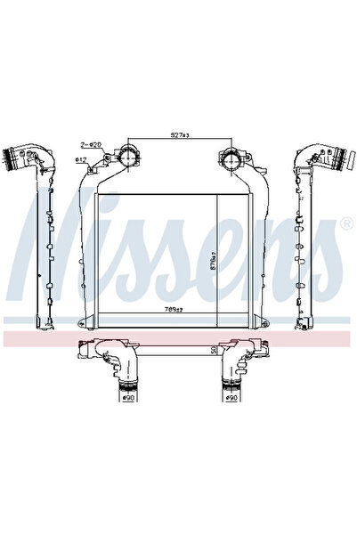 Nissens Intercooler Compresor Man Tgs 2/Tgx 1