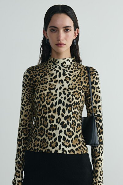 Suud Collection Brown Leopard Bodysuit