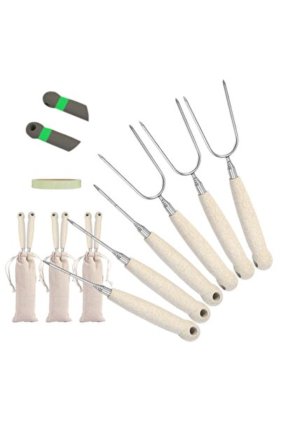 Generic Marshmallow Roasting Sticks,10PCS Retractable Smores Sticks for Fire Pit