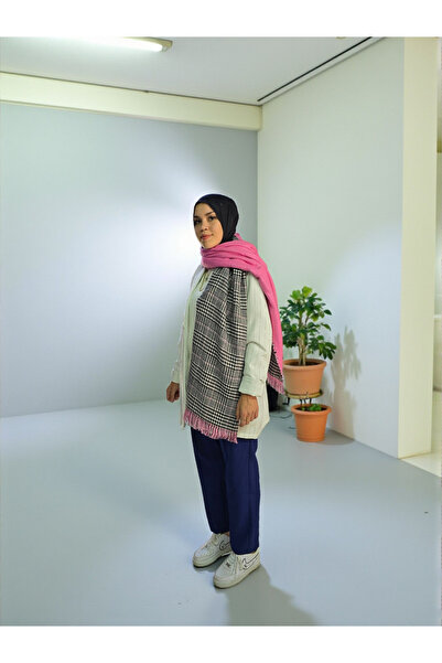 Nöşre Design وشاح شتوي نسائي منقوش على الوجهين