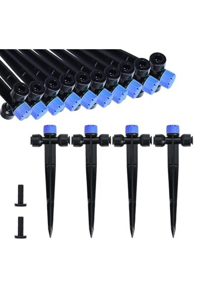 Generic 28 Pcs Drip Irrigation Emitters, Adjustable 8 Hole Water Flow Drip Ir...
