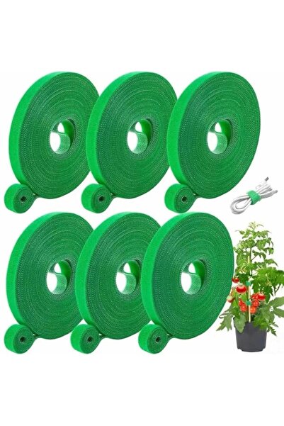Generic Adjustable Plant Ties | 0.43in x16.4 ft Green Garden Tape | Reusable,...