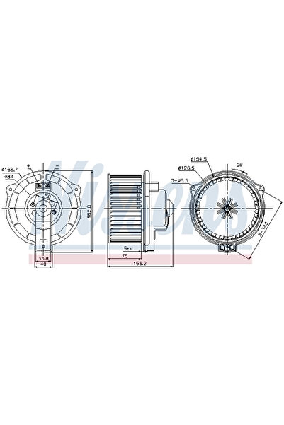 Nissens Ventilator Habitaclu Mercedes-Benz M-Class