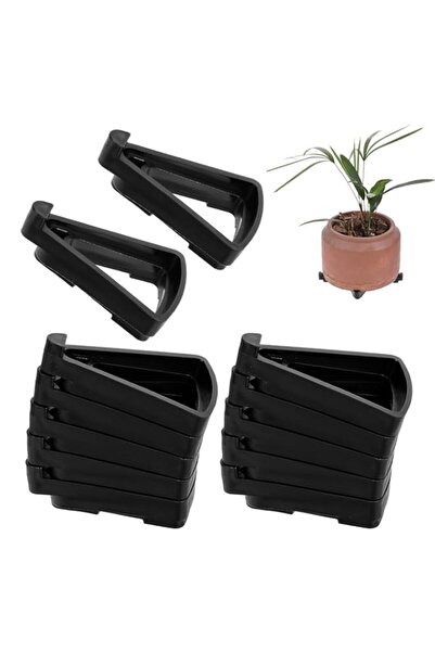 Generic 12PCS Flower/Plant Pot Feet – Non-Slip Invisible Triangle Plant Pot T...
