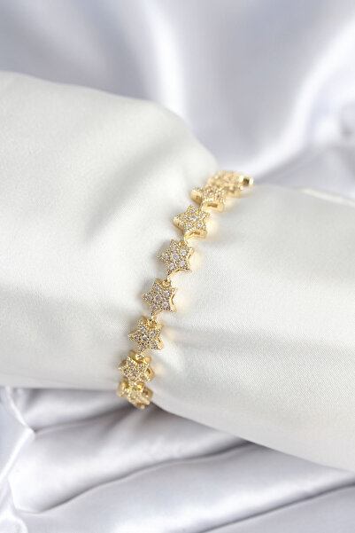 Skygo Brass Gold Color Star Model Women's Bracelet - Tj-Bb7980