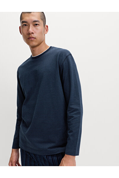 Marks & Spencer Saf Pamuk Dokululu Pijama Üstü