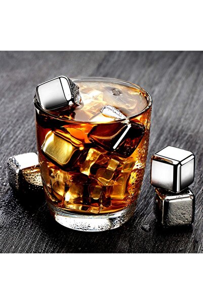 Skygo 6-piece metal plated cooling ice cube set