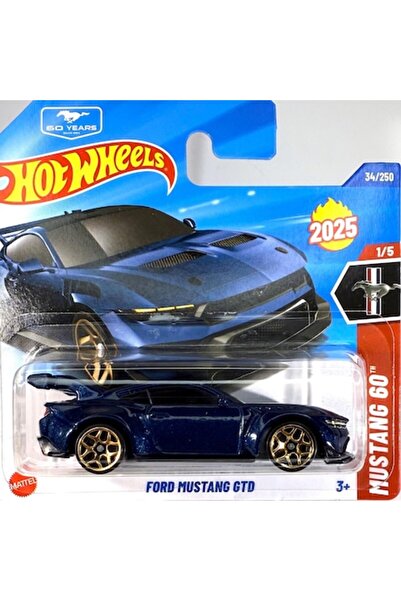 HOT WHEELS Masinuta Metalica Ford Mustang GTD Albastru 2025 1:64