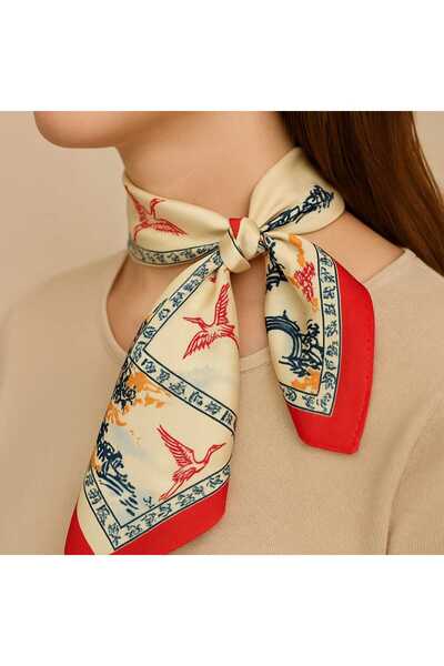 Netodak Vintage Tarz Kaymaz Fular – Uzak Doğu Esintili Zarif Tasarım, Şık ve ...