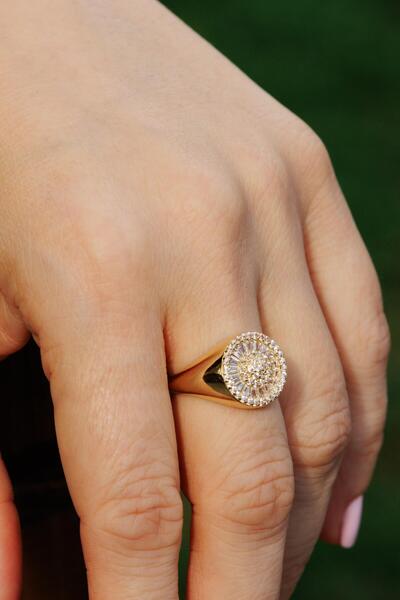 Ersöz Kuyumculuk 14 AYAR Altın Şövalye Yüzük