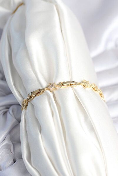 Skygo Brass Gold Color Star Model Women's Bracelet - Tj-Bb7980