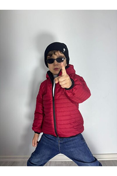 LEONE GYM Şişme İçi Peluşlu Sabit Kapüşonlu Bebek Çocuk Mont