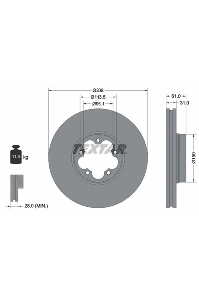 Krieger Disc Frana Ford Transit V363 Bus/Transit V363 Caroserie/Transit V363 ...
