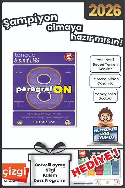 Tonguç Yayınları LGS ParagrafON Soru Bankası