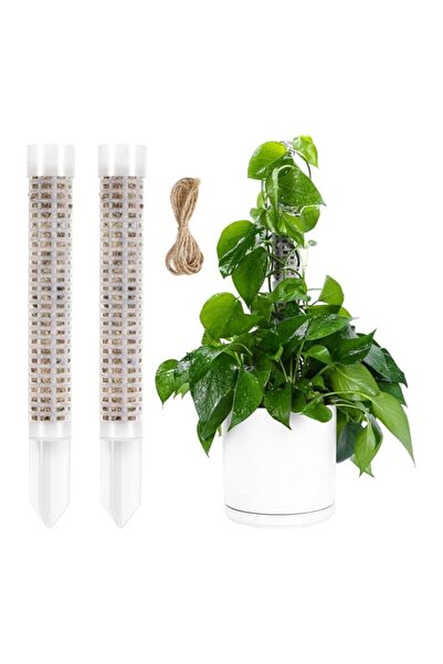 Generic 2-Pack Extendable Moss Poles for Climbing Plants - 25" Plastic Plant ...