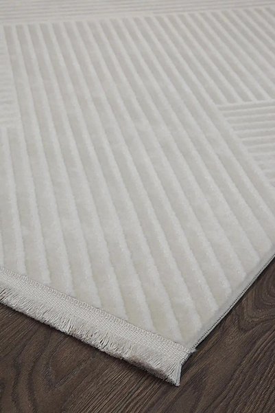 aren.HALI Powick Modern Krem Akrilik Makine Halısı