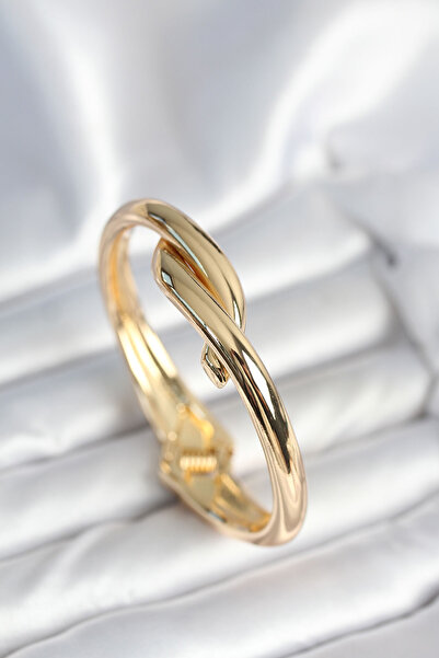 Skygo Brass Gold Color Spiral Model Cuff Bracelet - Tj-Bb7974