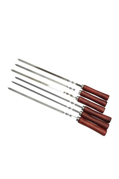 Generic BLACKSTONE Stainless steel skewers with wooden handle bbq tool - BBQ ...