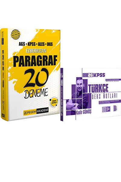 Benim Hocam Yayınları 2026 AGS KPSS ALES DGS Ezberbozan Paragraf 20 Deneme - ...