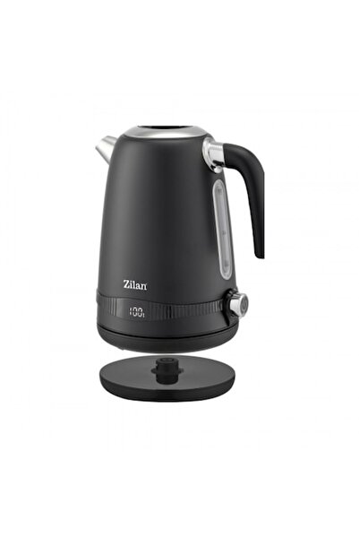 Zilan ZLN1001 Stainless Steel Electric Kettle, Black, Digital, 2200 W, 7 Temperature Levels (40–10