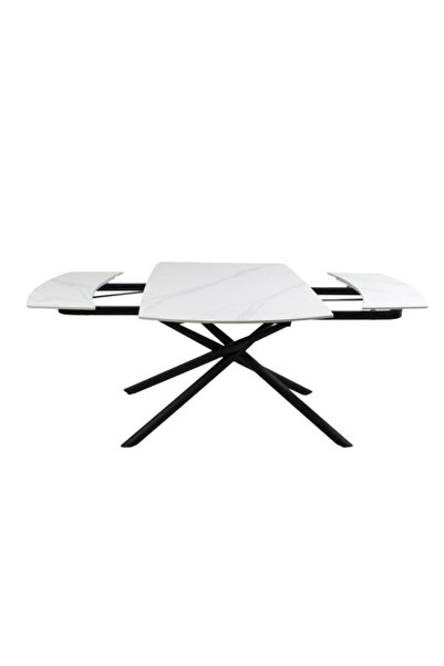 micasa High-Quality and Durable Rock Board Extendable Dining Table