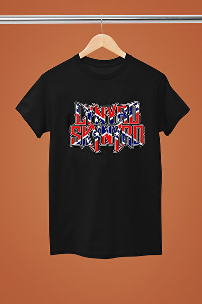 MAGORS تي شيرت روك قطني مطبوع بأكمام قصيرة من LYNRD SKYNYRD