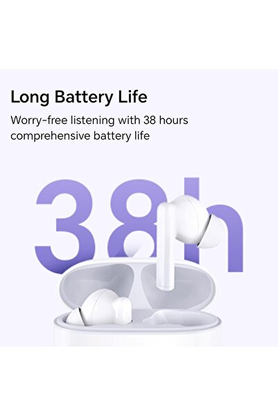 HONOR Choice Earbuds X7 Lite, 38-Hour Battery, Noise Cancelling, TWS Earphones, White