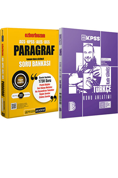 Benim Hocam Yayınları 2026 AGS-KPSS-ALES-DGS Ezberbozan Paragraf Video Çözüml...