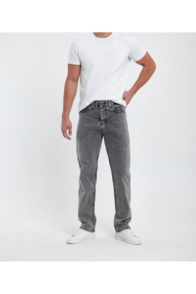 Vivis Erkek Gri Baggy Pantolon