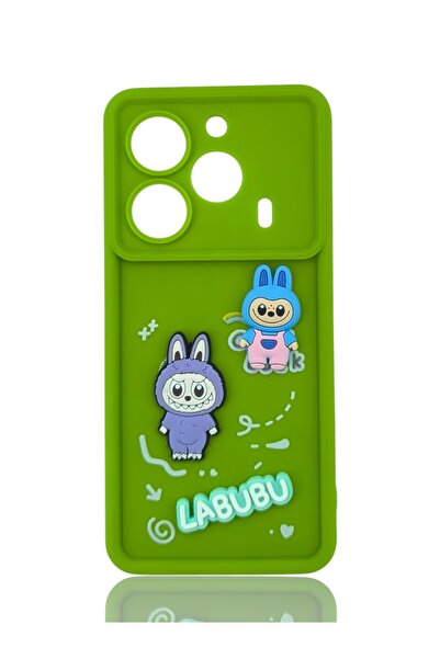 Genel Markalar Tecno Pova 6 Pro Labubu Kabartma Figürlü Çikolata Silikon Kapak