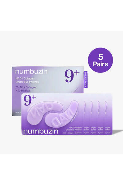 Numbuzin رقعة العين NAD+ والكولاجين رقم 9 (8 جرام × 5 أزواج)