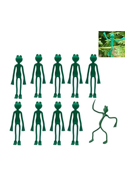 Generic BIGTHREE 10Pcs Frog Garden Ties, Frog Plant Clip, Plant Support Clips...