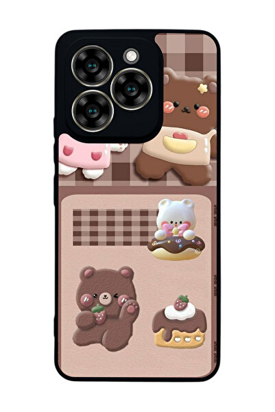 Reeder متوافق مع S919 مطبوع ، أسود غير لامع، سيليكون ناعم، واقي، غطاء ممتص لل...