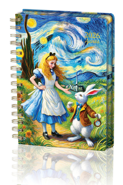 Victoria's Journals Spiralli Sert Kapak 2026 Haftalık Motivasyon Ajandası A5