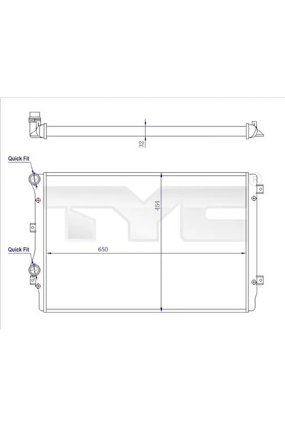 TYC Radiator Racire Motor Audi A3/Tt Seat Altea/Leon/Toledo 3