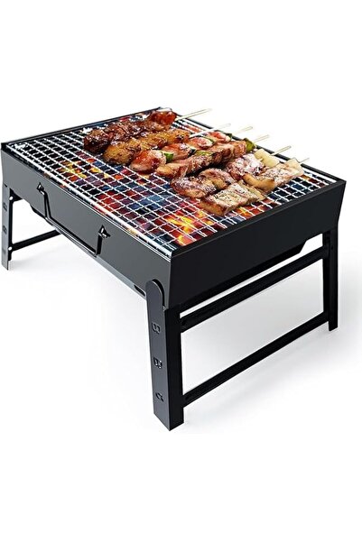 Generic Portable Charcoal Barbecue Grids – Folding Stainless Steel BBQ Rack (...