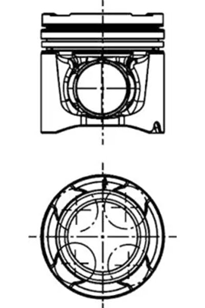 Kolbenschmidt Piston Man Hocl/Lion S Mex/Tga Vw Constellation