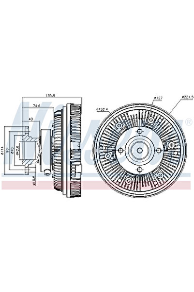 Nissens Куплунг за вентилатор на радиатора Man E2000/F2000