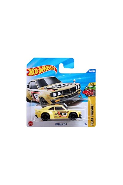 HOT WHEELS Metal Toy Car Mazda RX-3 Yellow Peak Pursuit 2025 1:64