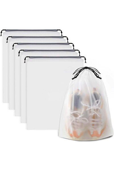 Moment Clear shoe bags for travel 6 PCS, 40 x 30cm, Waterproof Drawstring Sto...